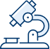 Drawn image of a microscope