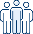 Drawn image of the people standing