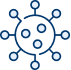 Drawn image of a virus cell