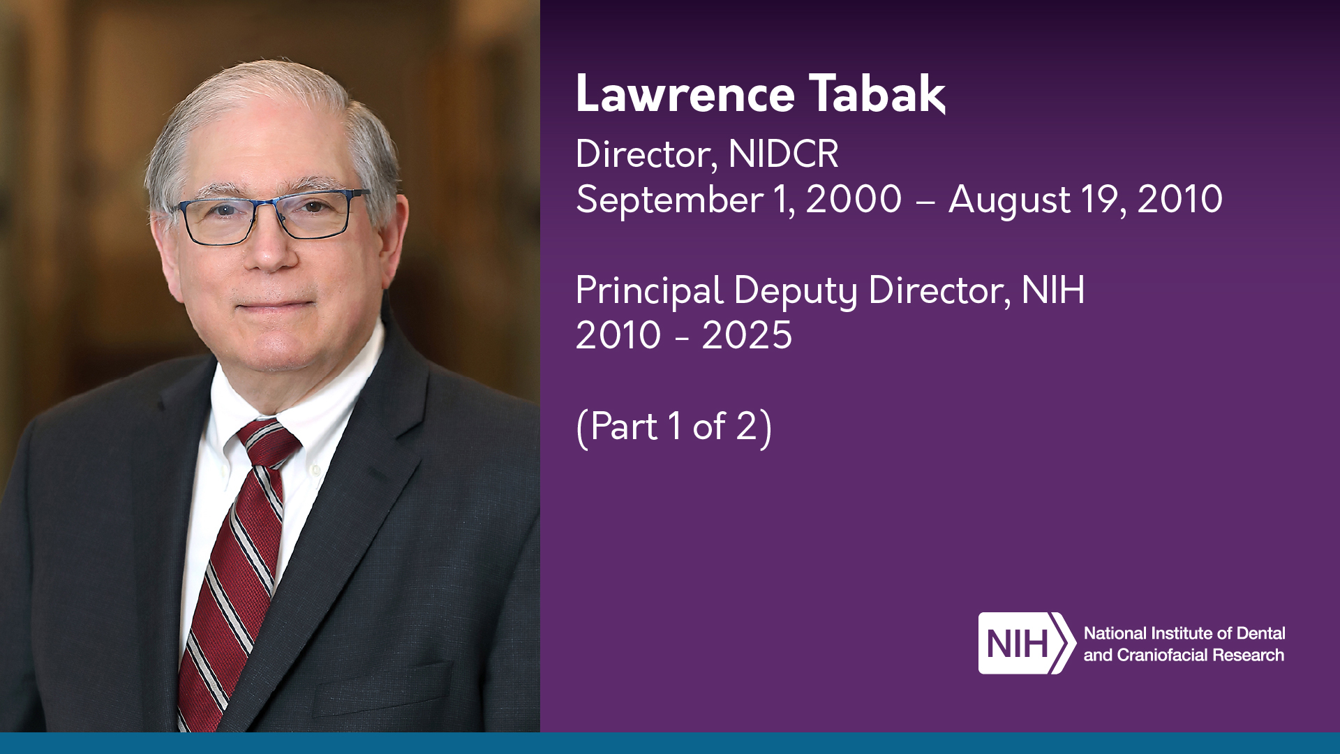 Dr. Lawrence Tabak