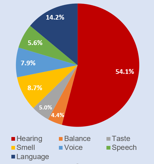 Pie chart of FY 2020 NIDCD Spending by Mission Area.