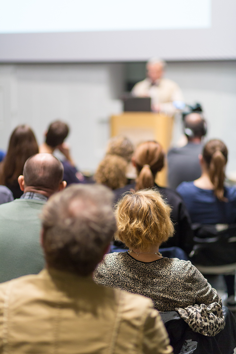 Photo of a lecture hall.