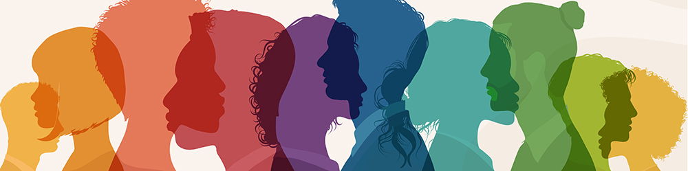 silhouttes of people's profiles