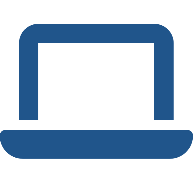 blue laptop icon
