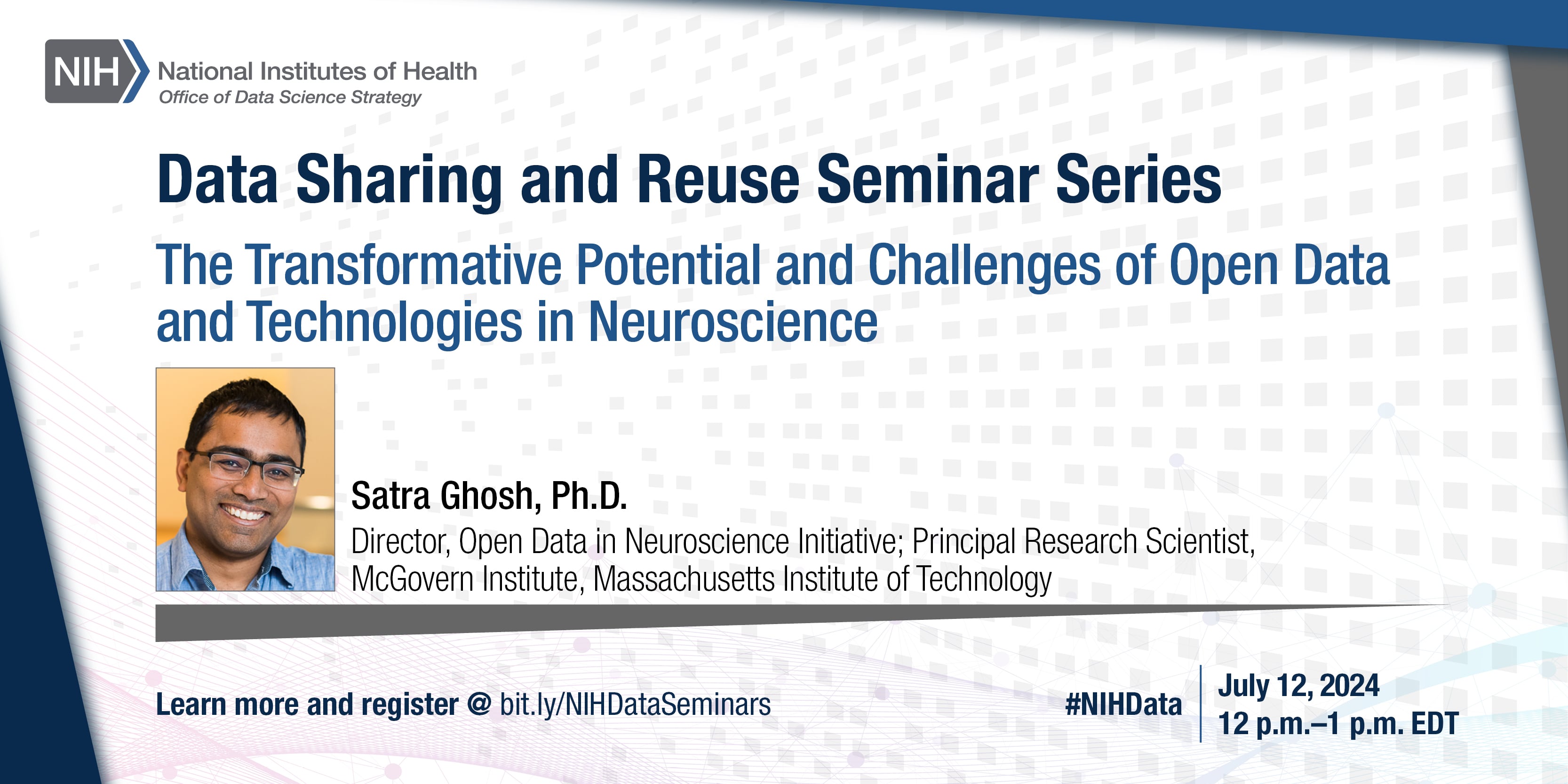 Data Sharing and Reuse Seminar Series: The Transformative Potential and Challenges of Open Data and Technologies in Neuroscience