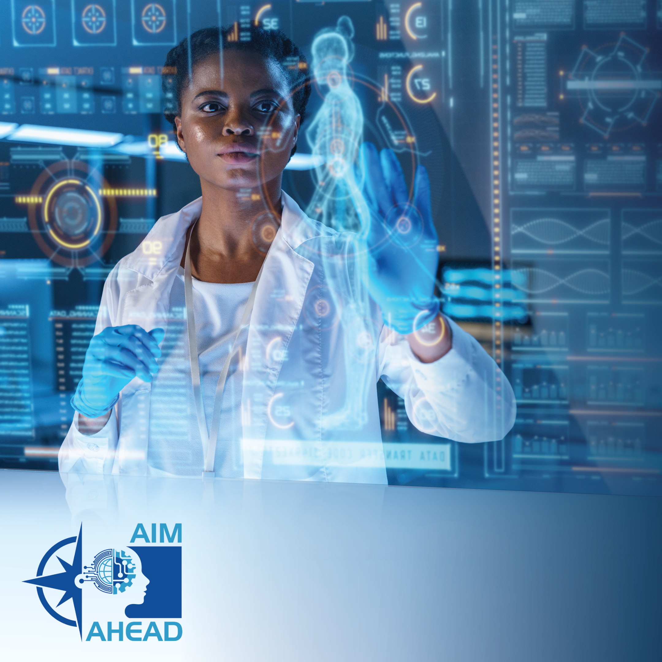 Scientist working in a lab.