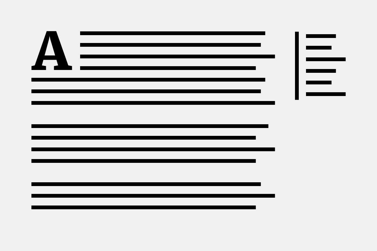 In-page navigation component