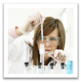 picture of a female scientist doing lab work