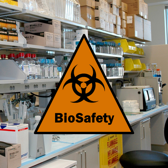 Biosafety in the lab sign