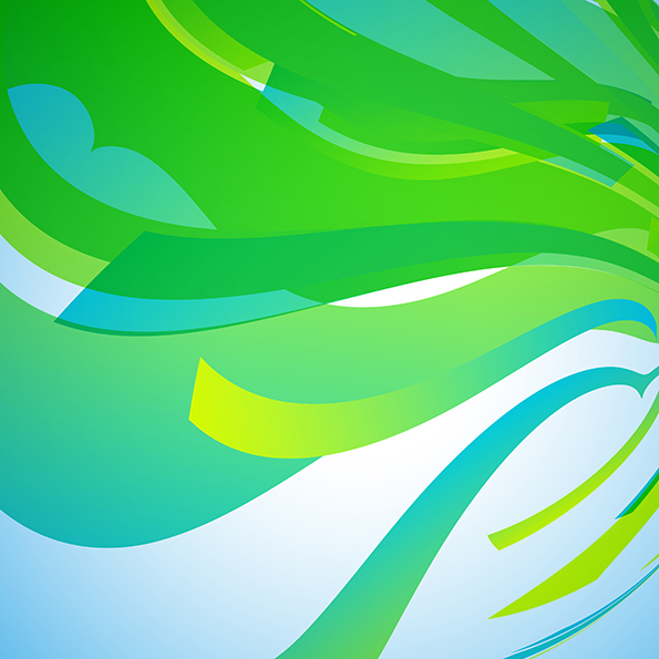 Abstract green wave stripe pattern background