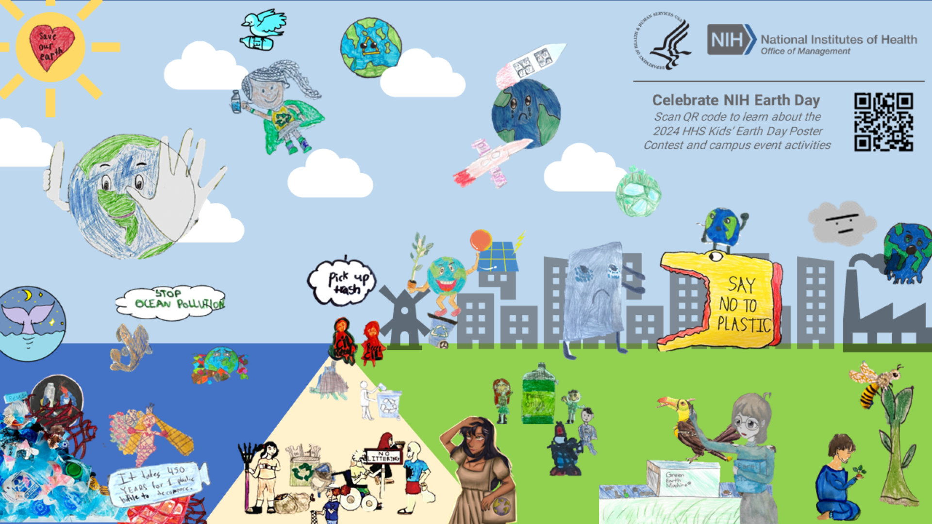 2024 Earth Day Poster Contest Virtual Background 2