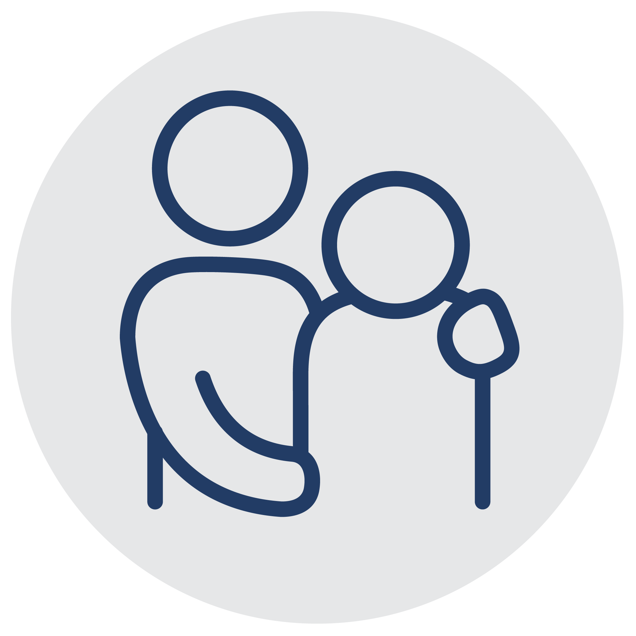 Person icon with its arm around another person