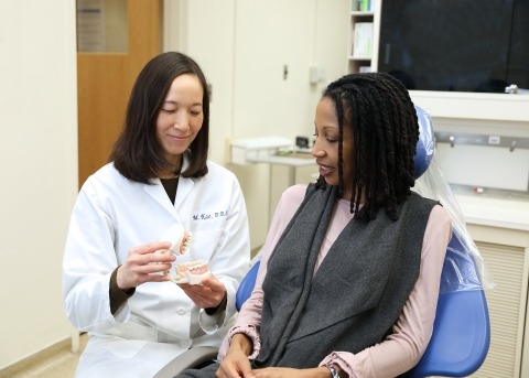 A dentist with a patient 