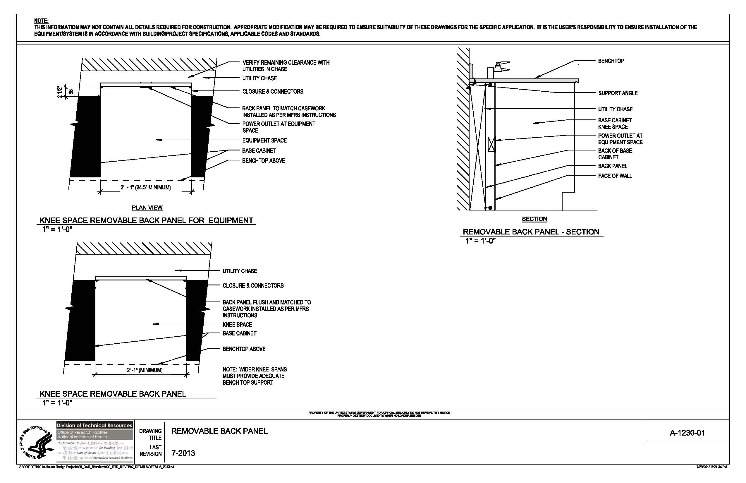 Removable Back Panel