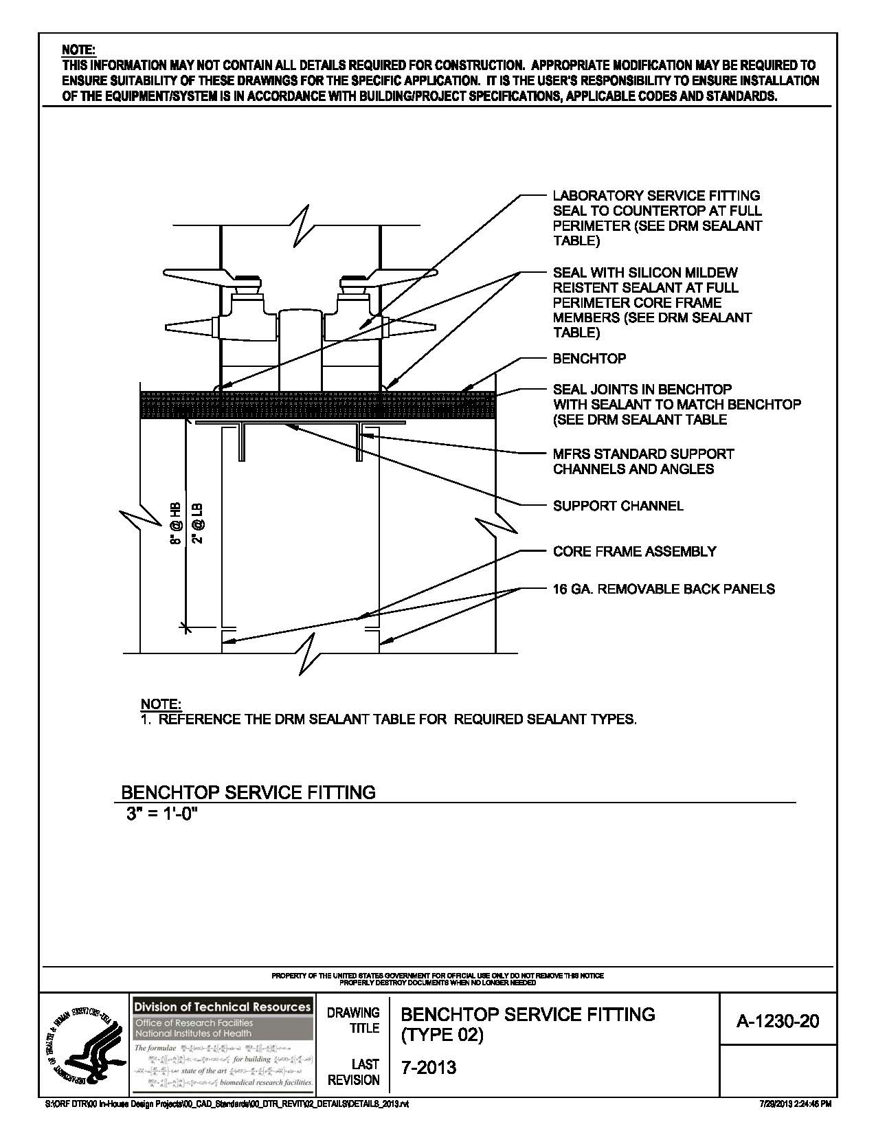 A-1230-20 Benchtop Service Fitting Type 02