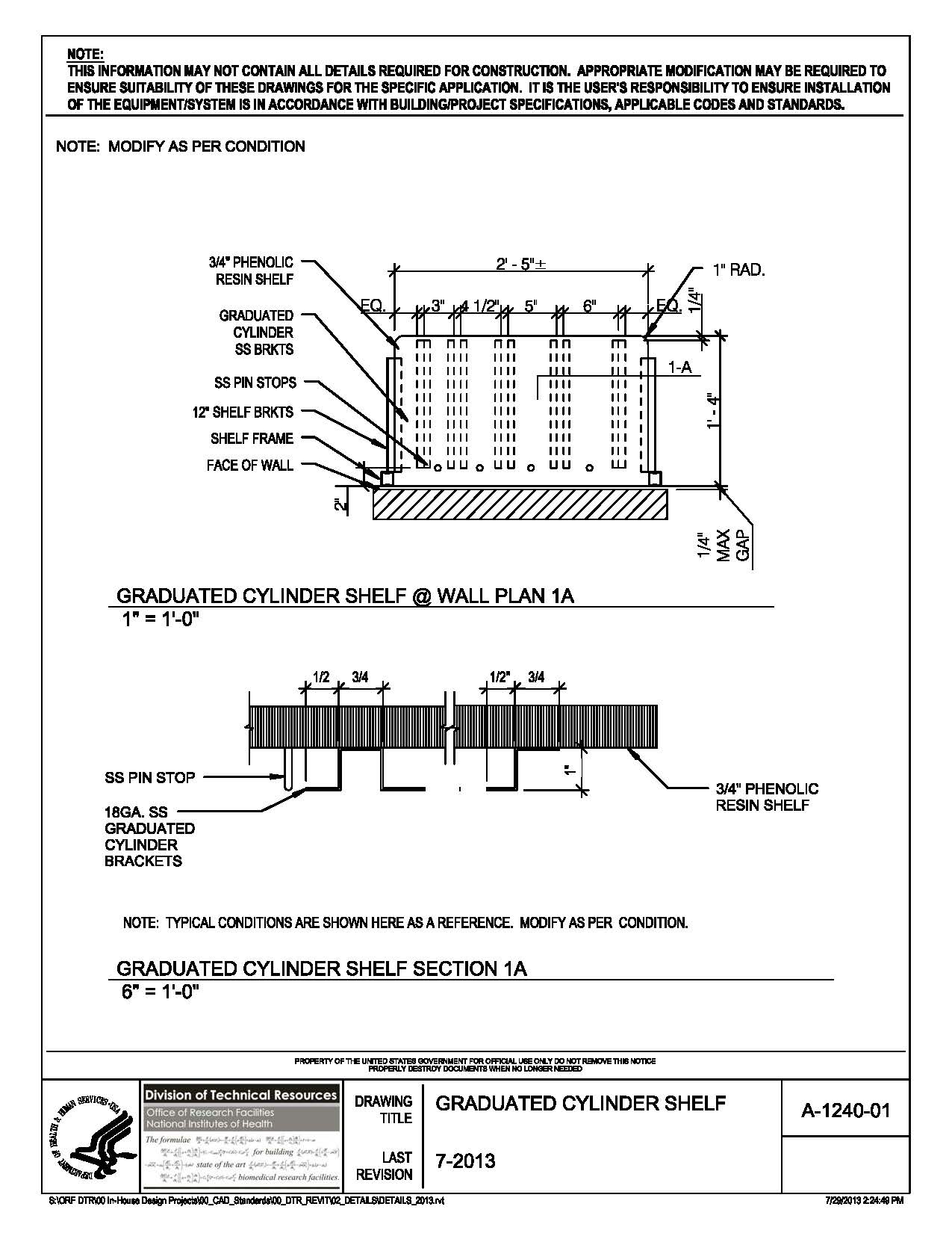 Graduated Cylinder Shelf