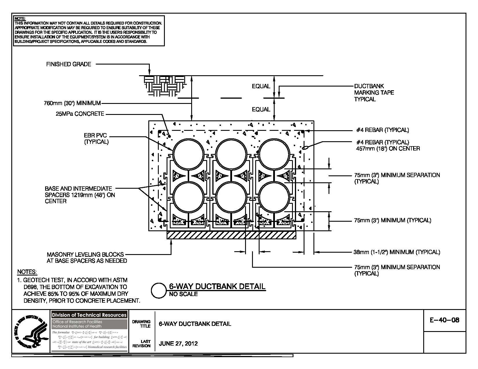 Thumbnail of E-40-08 6-Way Ductbank