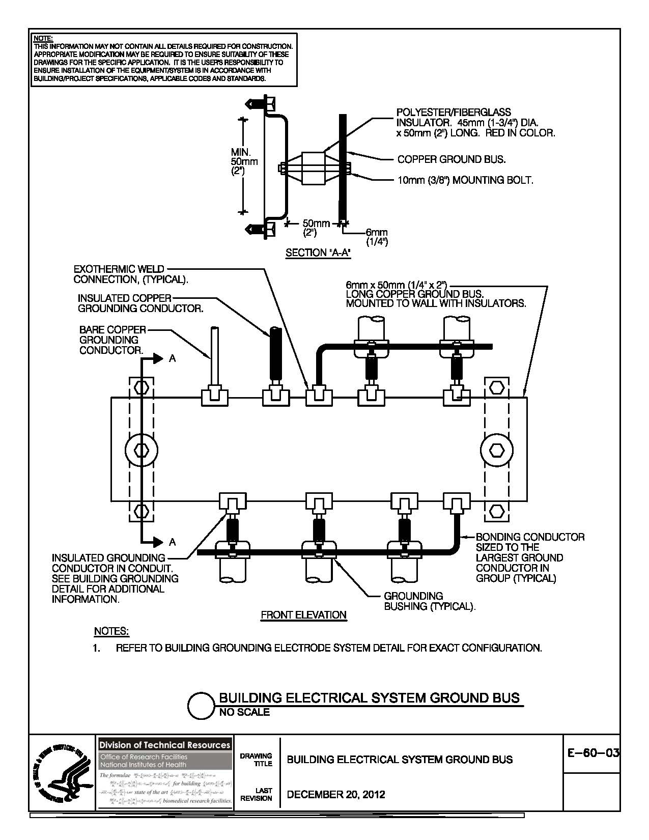 Thumbnail of E-60-03 Building Electrical System Ground Bus