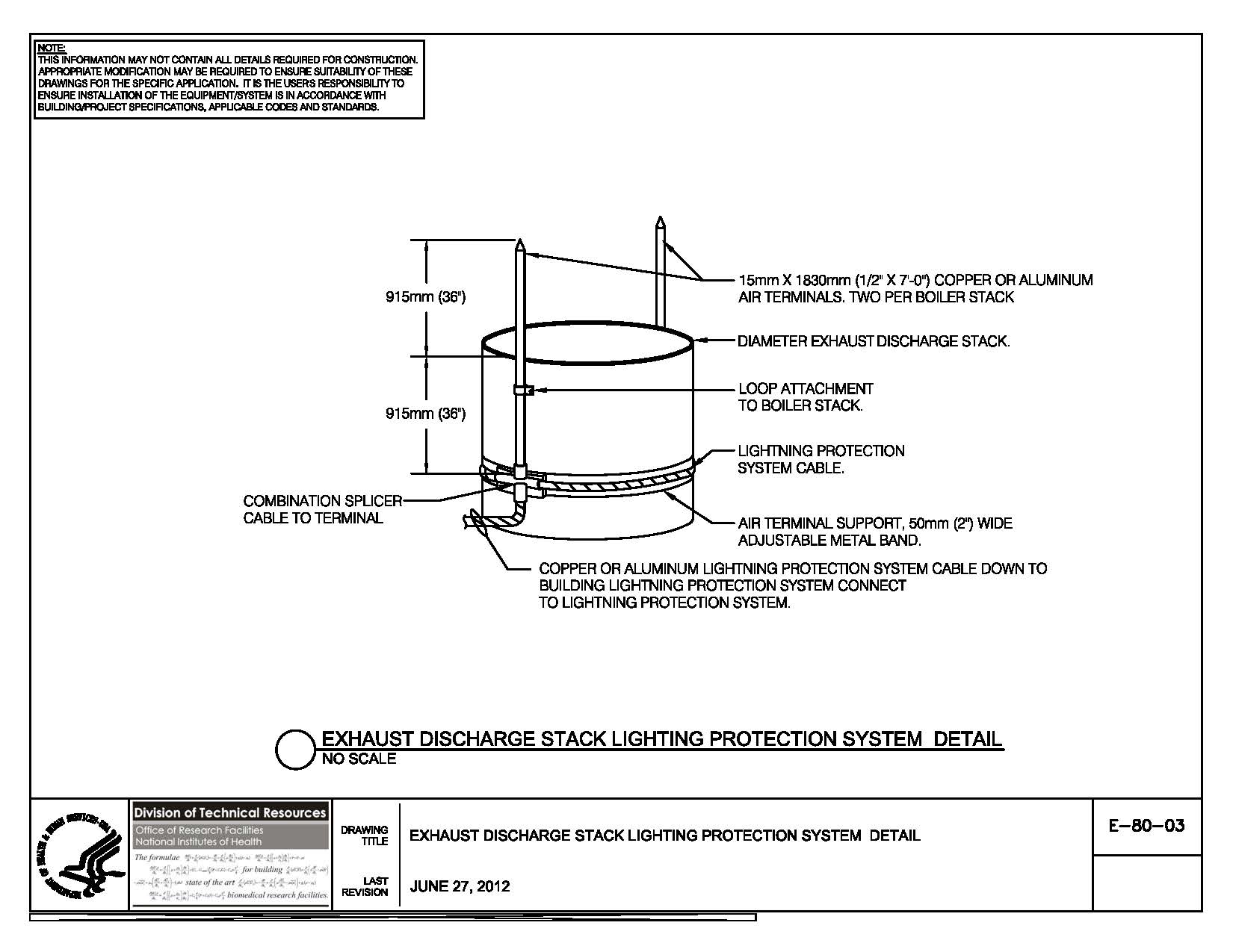 Thumbnail of E-80-03 Exhaust Discharge Stack Lighting Protection