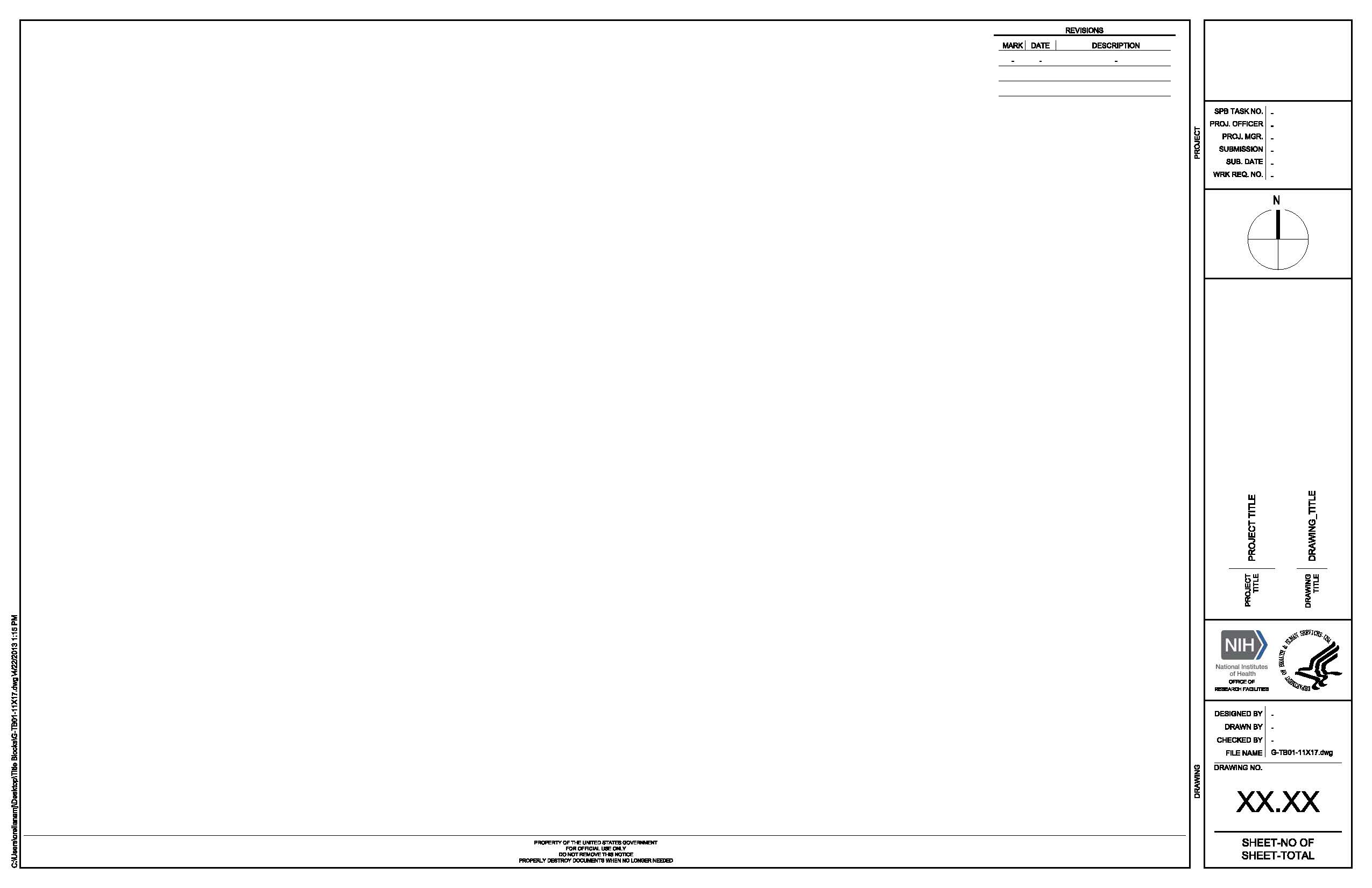 Thumbnail of G-TB01-11X17 Division of Technical Resources Title Block 11X17