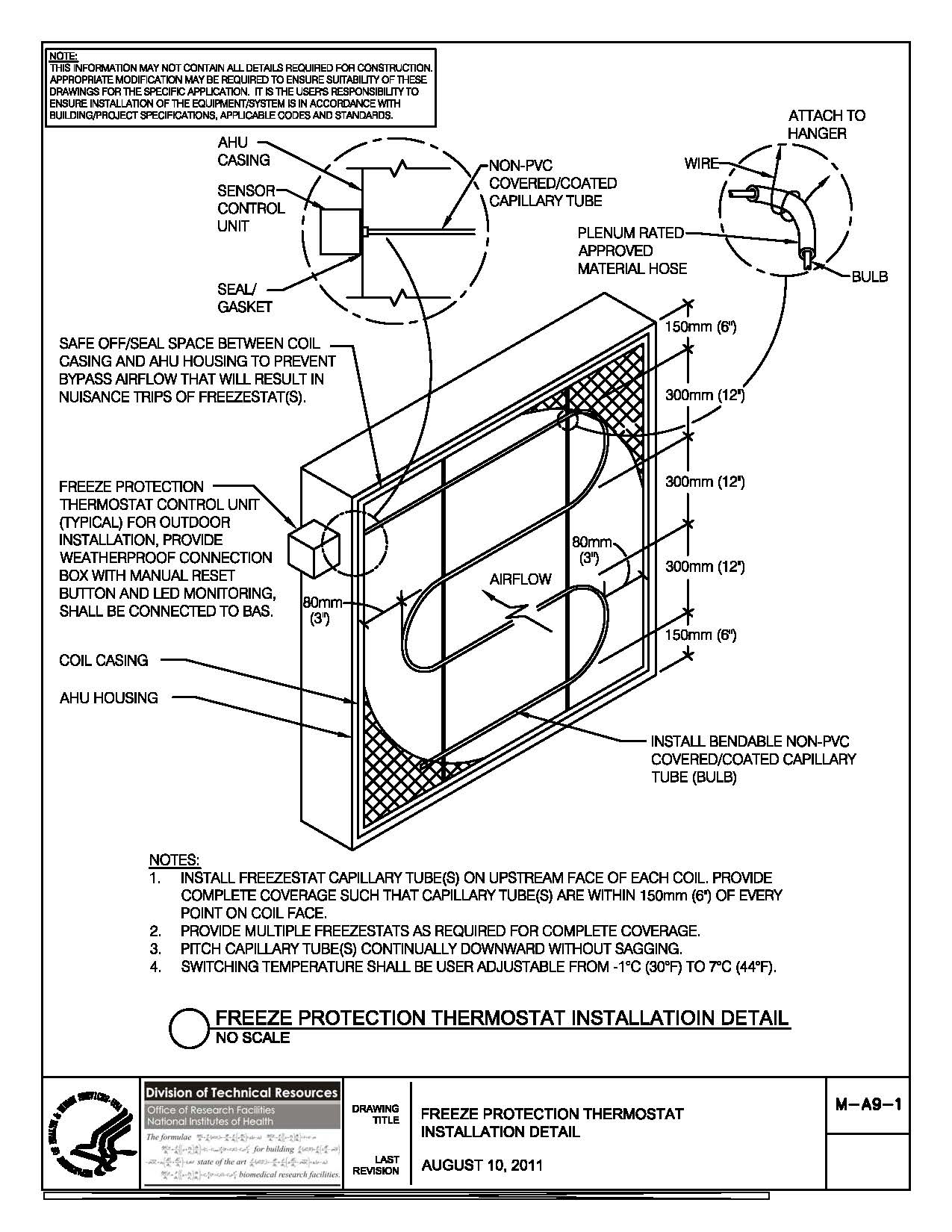 Thumbnail of M-A9-1_Freeze Protection Thermostat Installation
