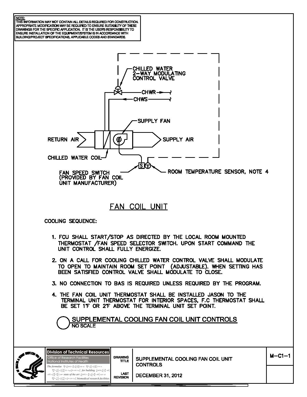 Thumbnail of M-C1-1 Fan Coil Unit Control Diagram