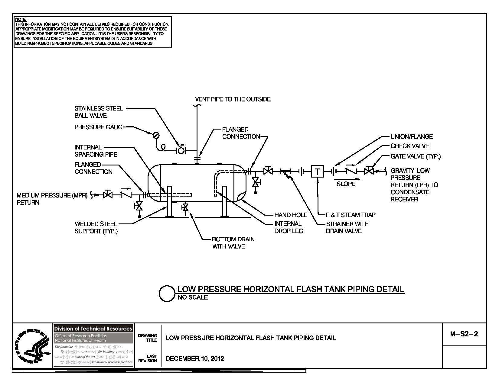 Thumbnail of M-S2-2 Low Pressure Horizontal-Flash Tank Piping
