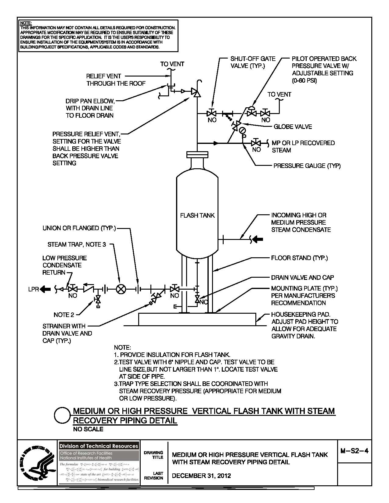 Thumbnail of M-S2-4 Vertical Flash Tank with Steam Recovery
