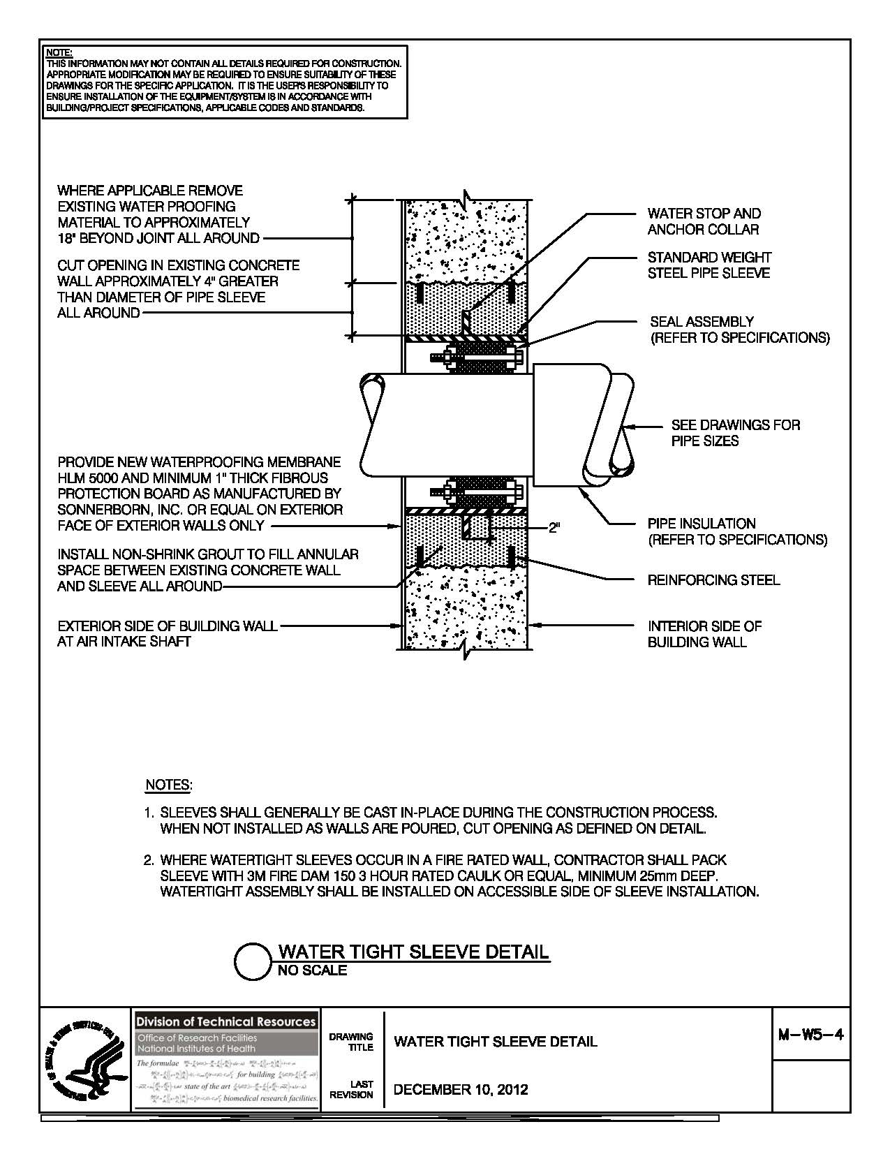 Thumbnail of M-W5-4 Water Tight Sleeve