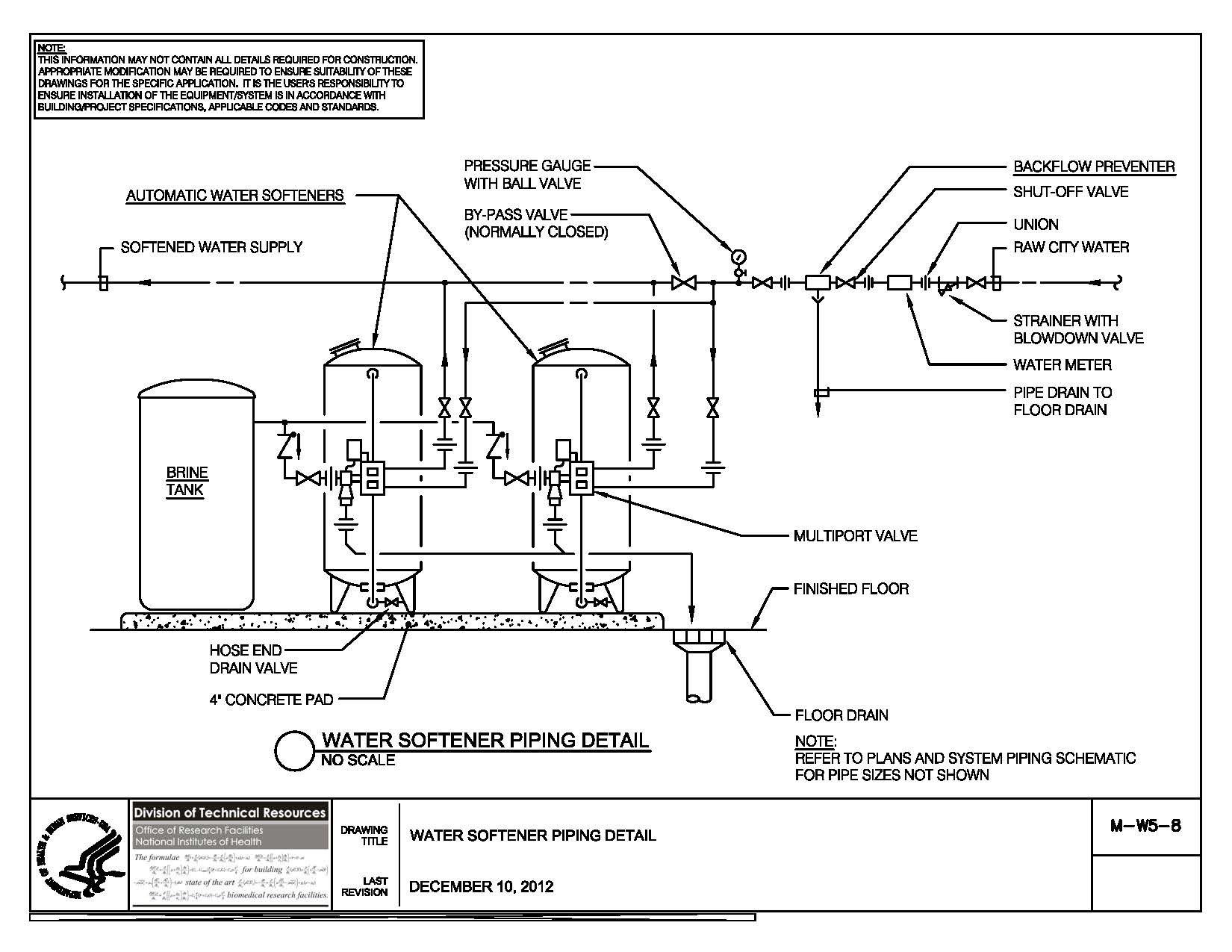Thumbnail of M-W5-8 Water Softener Piping