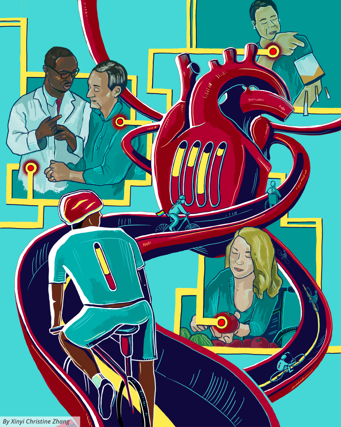 ODP Art Challenge Young Adult 1st - Charging Up Against Heart Disease (image)