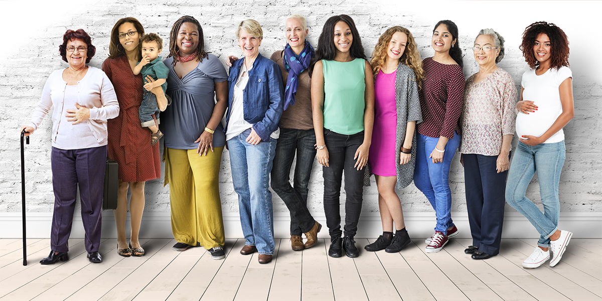 Group of women posing.