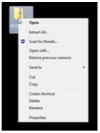 zip extract all windows 7