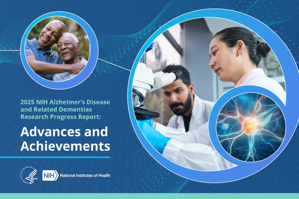 2025 NIH Alzheimer's and Related Dementias Progress Report cover.