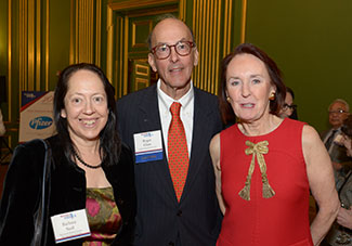 Barbara Stoll, Roger Glass and Mary Woolley pose for the camera