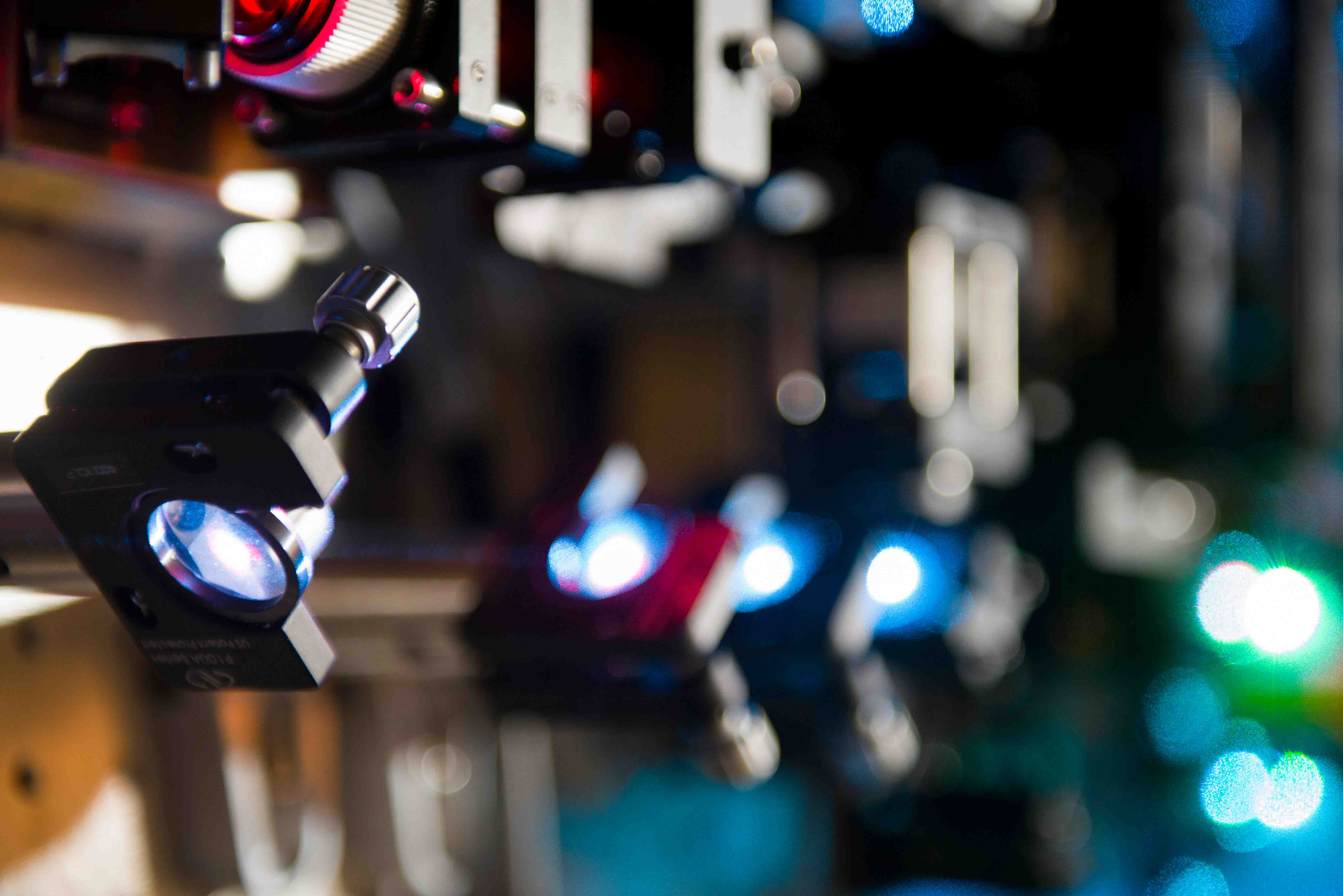 Row of microscopes