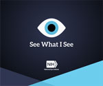 The NEI See What I See VR app logo.