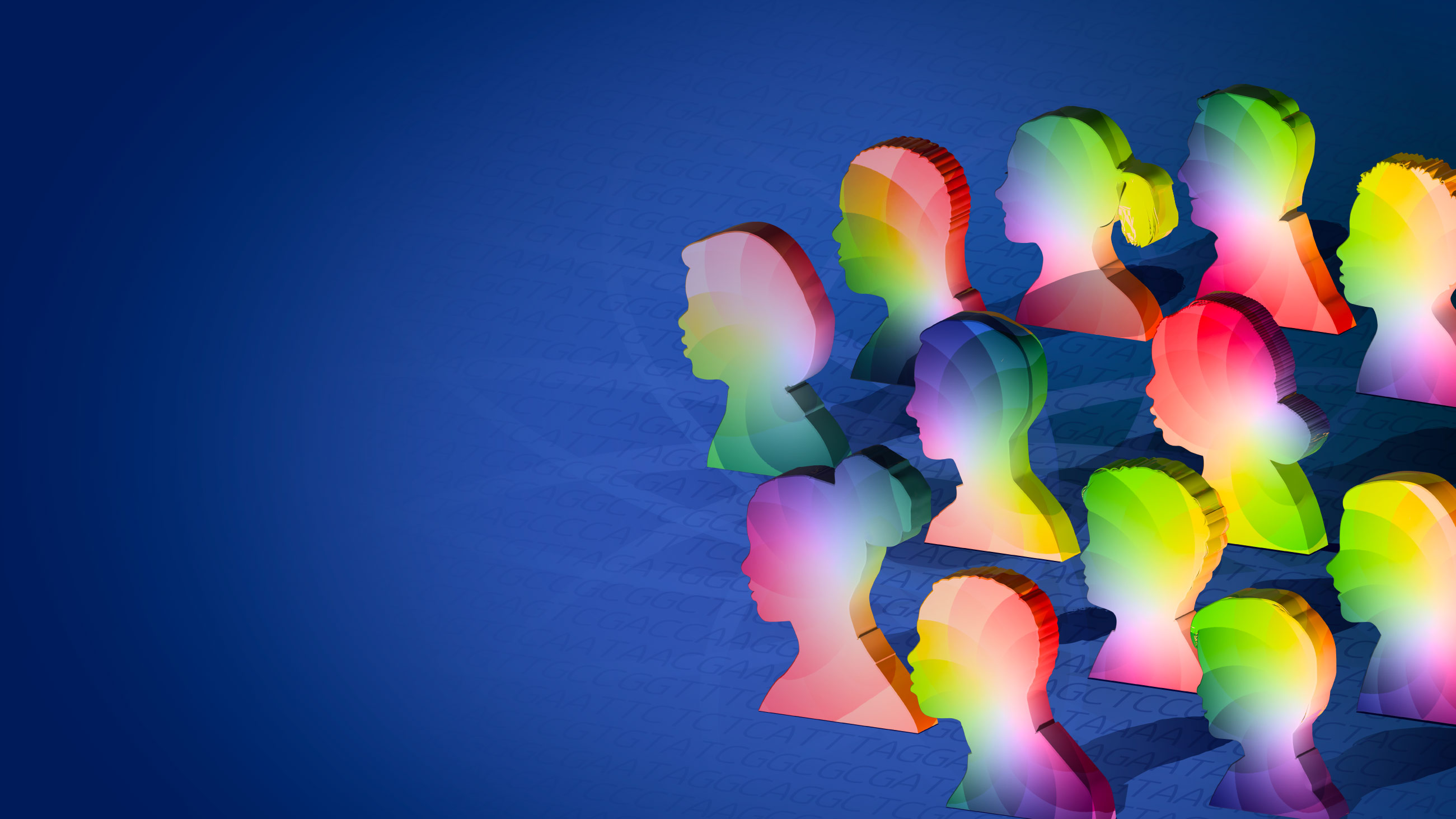 graphic showing people as part of a spectrum