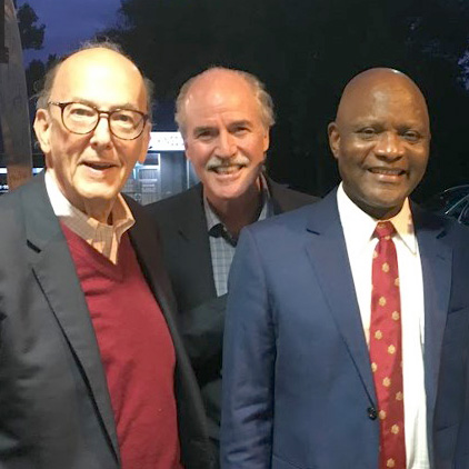 Roger Glass, Fogarty Deputy Director Peter Kilmarx, and PEPFAR Director John Nkengasong