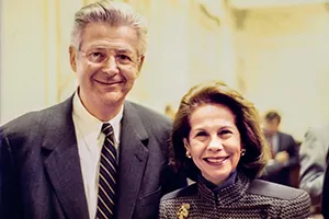 Photo of Robert Ruben and Geraldine Dietz Fox.