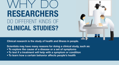 Why do researchers do different kinds of clinical studies?