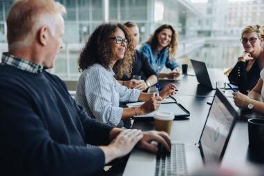 People meeting at a table